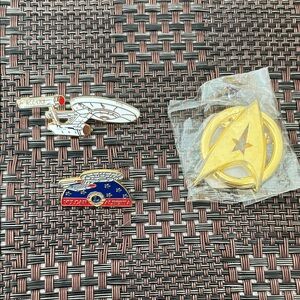 Star Trek Enamel 3 Pin Set